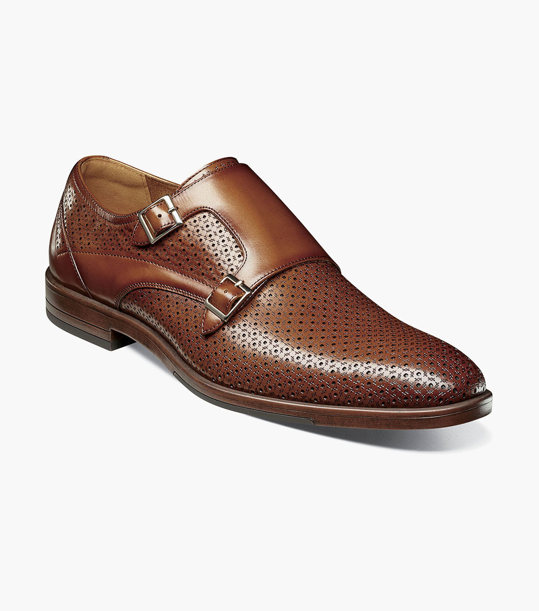 ARTHUR PLAIN TOE DOUBLE MONK STRAP